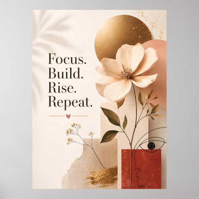 Modern Inspirational Quote Print (Front)