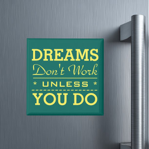 Modern Inspirational Typography Quote Magnet