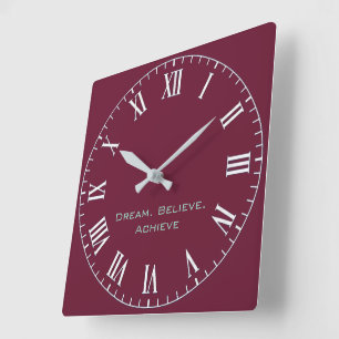 Modern Inspirational Wall Clock