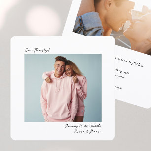 Modern Insta Film Retro Simple Photo Wedding Save The Date