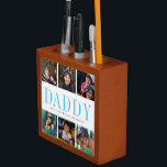 Modern Instagram Square Photo Collage Desk Organiser<br><div class="desc">The perfect gift for any dad (can be customised for any daddy moniker - papa, pépé, grandad, grandpapa, grand-pére, grampa, gramps, grampy, geepa paw-paw, pappou, pop-pop, poppy, pops, pappy, nonno, opa, baba, abuelo, tutu, saba, lolo etc). Upload your digital photos to customise a gift he will truly treasure. If the...</div>