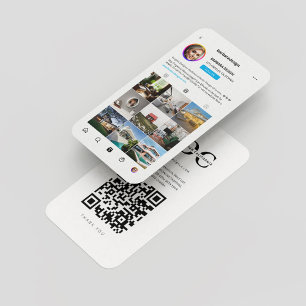 Modern Interior Designer Architect Instagram Grid  Business Card