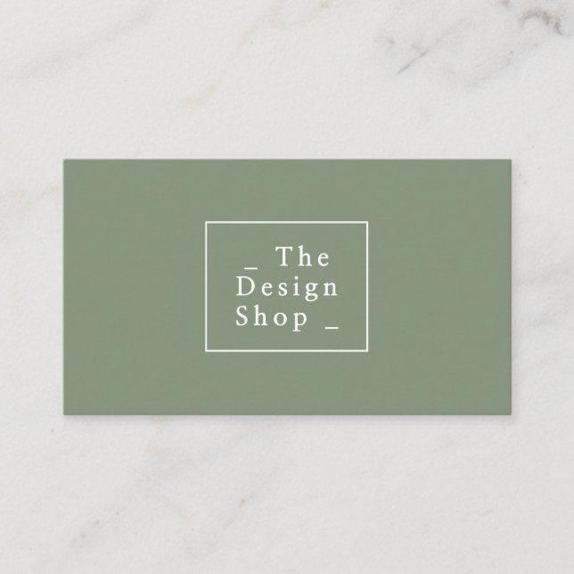 Modern Interior Designer Business Card (Front)