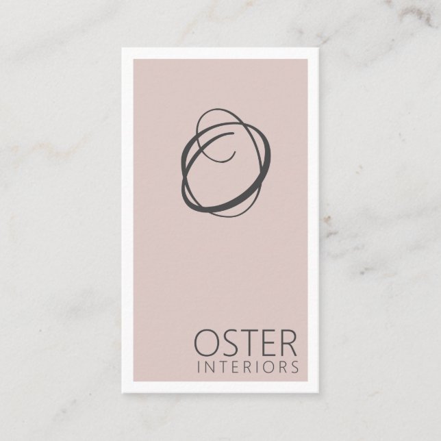 Modern Interior Designer Business Card (Front)