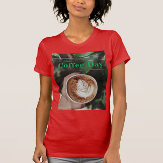 Modern International Coffee Day tshirt esign