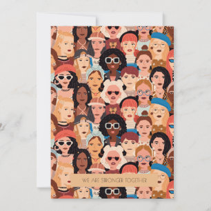 Modern International Woman's Day Greeting card