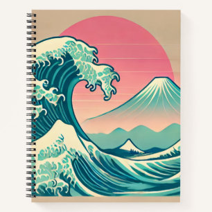 Modern Interpretation of The Great Wave Notebook