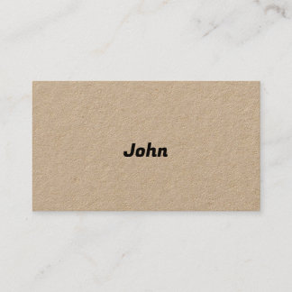 Modern Introductory Type Business Card