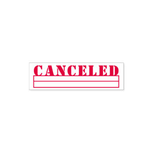 Modern Invoice Office Cancelled Self-inking Stamp