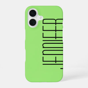Modern iPhone 6 Case, Green, Personalised 16 Case
