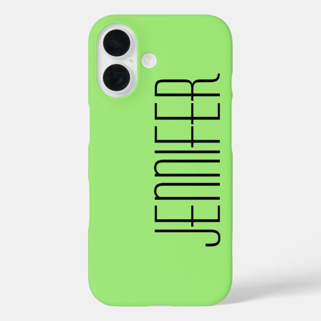 Modern iPhone 6 Case, Green, Personalised Case-Mate iPhone Case (Back)