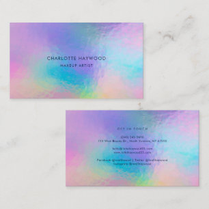 Modern Iridescent Elegant Business Card
