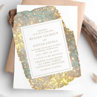 Modern Iridescent Glitter Wedding