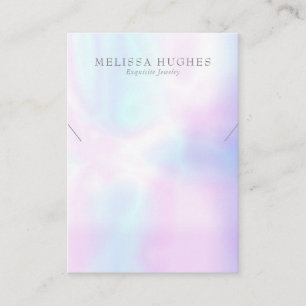 Modern Iridescent Necklace Jewellery Display Card