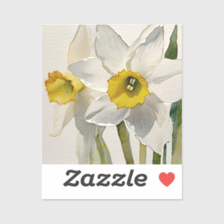 Modern Iris Watercolor Flowers