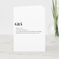 Modern Irish Grá Love Meaning 