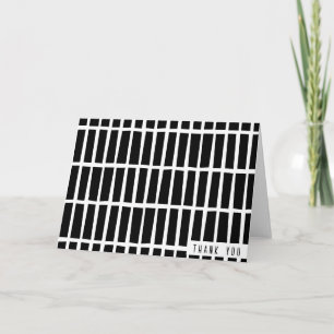 Modern Irregular Rectangle Thank You Cards