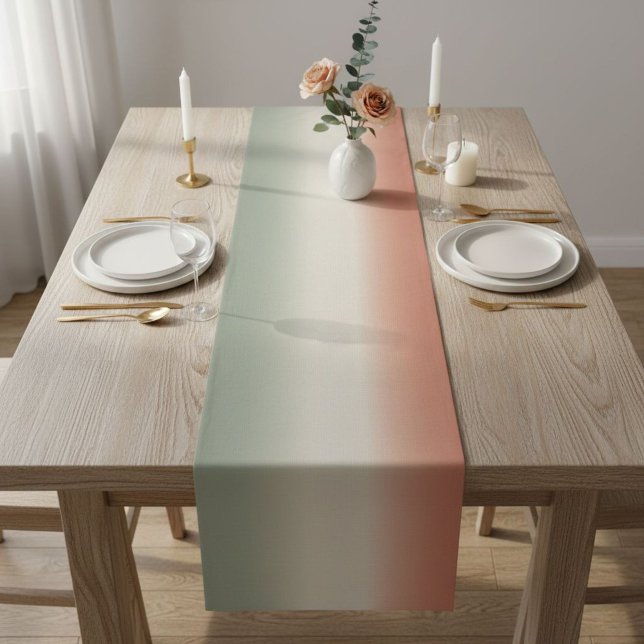 Modern Italian Flag Gradient Table Runner (Creator Uploaded)