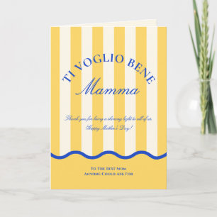 Modern Italian Mum Happy Mother’s Day Card