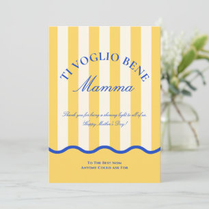 Modern Italian Mum Happy Mother’s Day Card