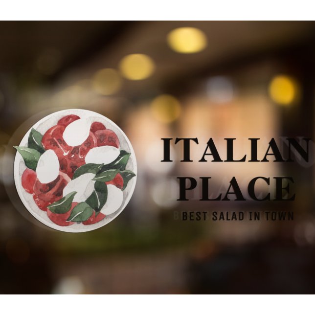 Modern Italian Restaurant Window Cling | Custom  (Creator Uploaded)