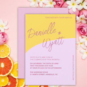 Modern Italian Summer Wedding Invitation
