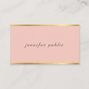 Modern Italic Font Elegant Colour Gold Professiona Business Card