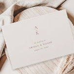 Modern Ivory Brown Monogram Earth Tone Wedding Guest Book<br><div class="desc">Modern Ivory Brown Monogram Earth Tone Wedding Guest Book features modern type pairings in soft modern earth tones.</div>