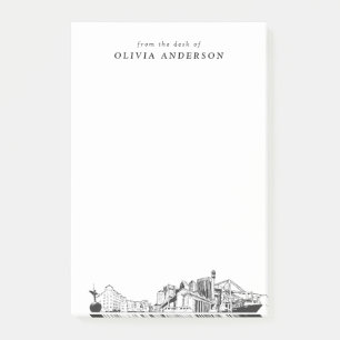 Modern Jacksonville Professional Gift Personalized Post-it Notes