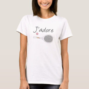 Modern J'adore I Love Tennis T-Shirt