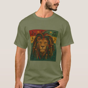 Modern Jamaica Rasta Lion  T-Shirt