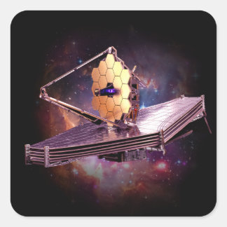 Modern James webb space nasa telescope space T-Shi Square Sticker