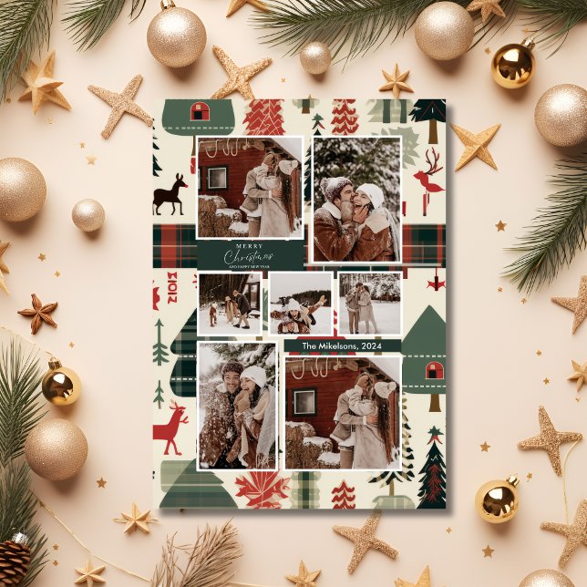 Modern Japan Christmas Nordic Photos Holiday Card (Creator Uploaded)