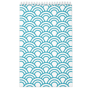 Modern Japanese Geometric Pattern Calendar