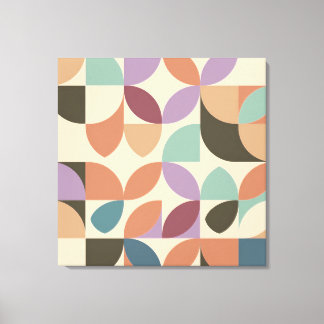 Modern Jazz Abstract Geometric Shapes Canvas Print