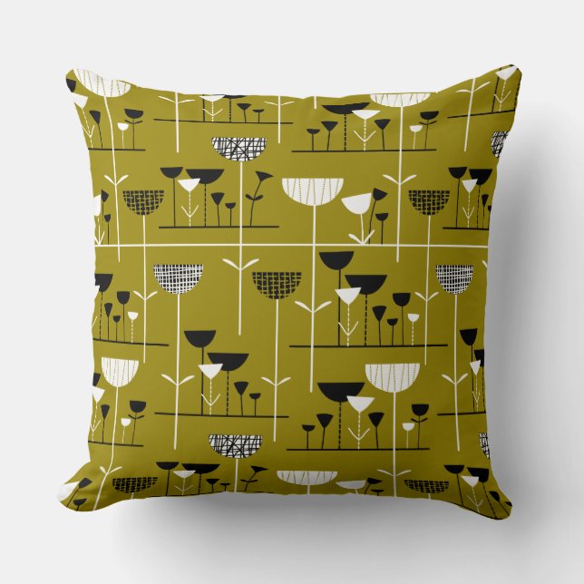 Modern Jazz - Gold Brown 988501 Cushion (Front)