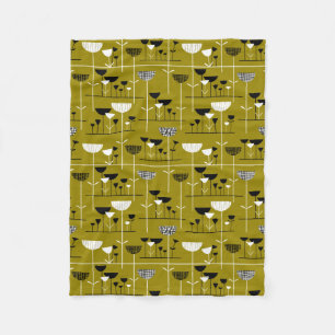 Modern Jazz - Gold Brown 988501 Fleece Blanket