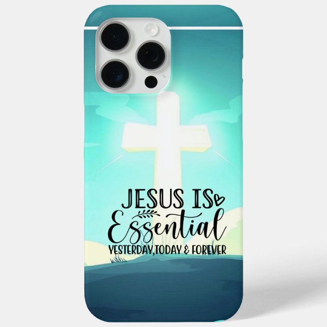 Modern Jesus is Essential iPhone 15 Pro Max Case (Back)