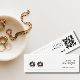 Modern Jewellery Business QR Code Earring Display