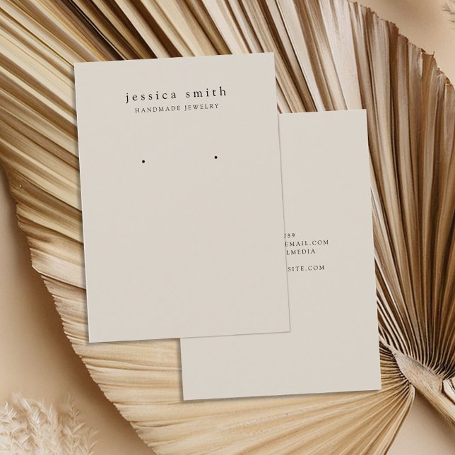 Modern Jewellery Earring Display Card (Creator Uploaded)