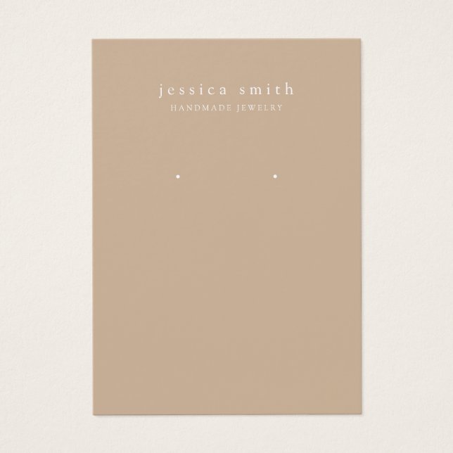 Modern Jewellery Earring Display Card (Front)