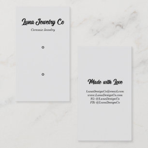 Modern Jewellery Two Pins Business Card