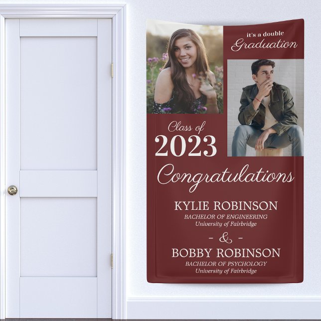 Modern Joint Graduation Party Banner (Creator Uploaded)
