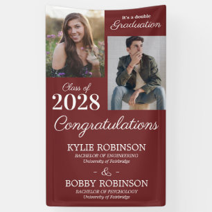 Modern Joint Graduation Party Banner