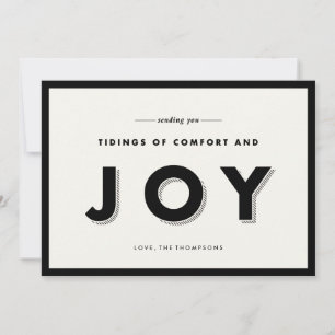 Modern Joy Holiday Greeting Card