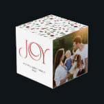 Modern Joy Red Berry Botanical Christmas 3 Photo Cube<br><div class="desc">Bring a little Christmas joy into your home with Modern Joy's Red Berry Botanical 3 Photo Cube. Capture the beauty of the season in stunning red type on this one-of-a-kind box! Add a winter wonderland touch to your holiday decorations with delicate botanicals design, making your memories truly magical and special....</div>