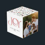 Modern Joy Red Berry Botanical Christmas 3 Photo Cube<br><div class="desc">Bring a little Christmas joy into your home with Modern Joy's Red Berry Botanical 3 Photo Cube. Capture the beauty of the season in stunning red type on this one-of-a-kind box! Add a winter wonderland touch to your holiday decorations with delicate botanicals design, making your memories truly magical and special....</div>