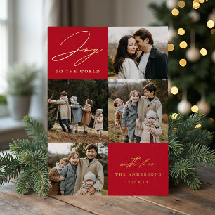 Modern Joy to the World Red 5 Photo