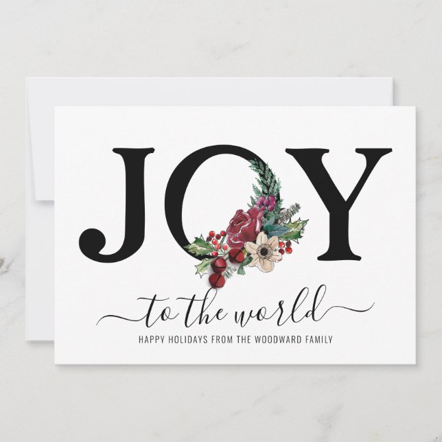 Modern Joy Typography Floral (Front)