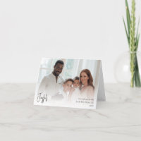 Modern Joyful Christmas Script Folded Full Photo
